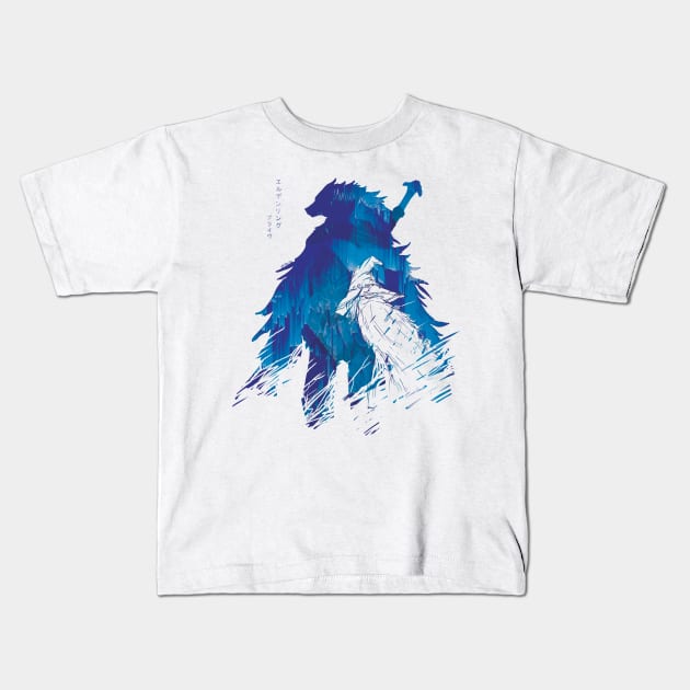 Wolf and The WItch L.Version: Blaidd and Ranni Elden Kids T-Shirt by Vertei